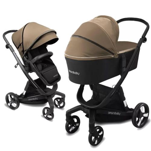 Коляска детская 2 в 1 с Автоматическим тормозом Amarobaby Tutum фото 3