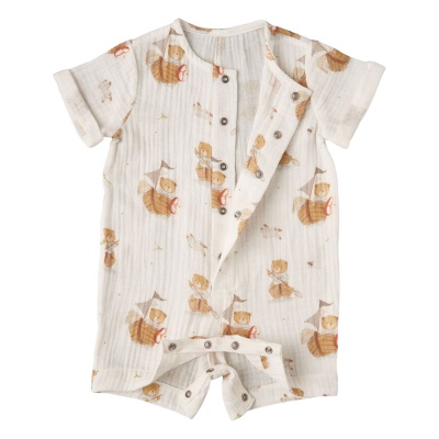 Песочник для мальчика Мишка с зайкой в кораблике Little Star 30171 02