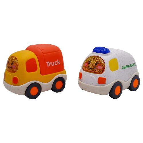 Эко Грузовик и 2 мини машинки 30 см Funky Toys FT0416362 фото 3