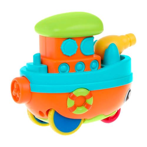 Игрушка каталка инерционная Кораблик Жирафики 939944 фото 2