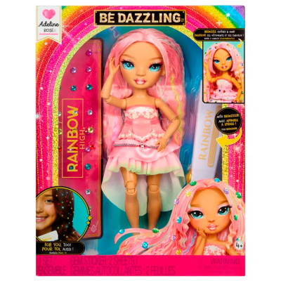 Кукла Rainbow High Dazzling Аделин MGA 70778 розовая
