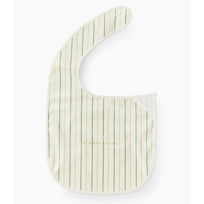 Нагрудный фартук на липучке 2 штуки Happy Baby 16018 stripes and lemon 4