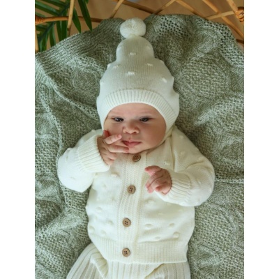 Комплект вязаный Pom-Pom Маленькая звезда 80065 (ЧЗ-нк) кремовый