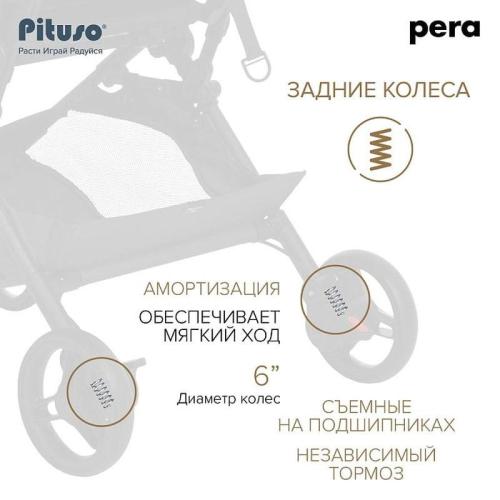 Коляска прогулочная Pituso Pera Q-7 Mango фото 8
