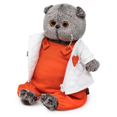 Мягкая игрушка Басик в стеганой куртке и комбинезоне 25 см Budi Basa Ks25-247 03