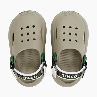 Сабо детские для девочки и мальчика Tingo RS2401 серые 3