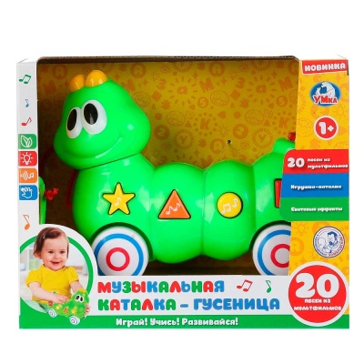 Музыкальная каталка Гусеница Умка B610846-R