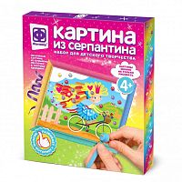 Набор для творчества Картина из серпантина На велосипеде в лето Фантазер 967068