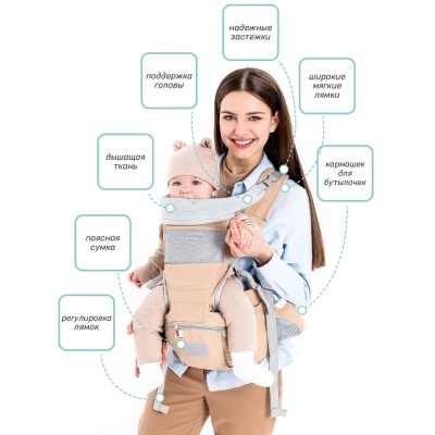 Рюкзак-переноска Carry Amarobaby серый 3