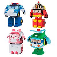 Трансформеры Robocar Poli мини 4 штуки Silverlit MRT-674
