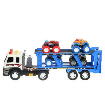 Автовоз с машинками инерционный свет звук Veld Co 131898 3