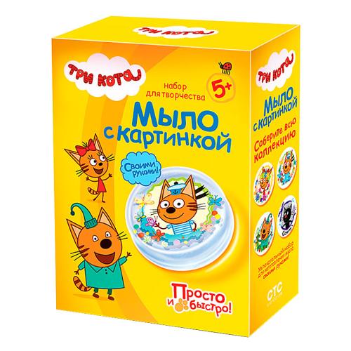 Набор для творчества Три кота Мыло с картинкой Коржик Фантазер 405134