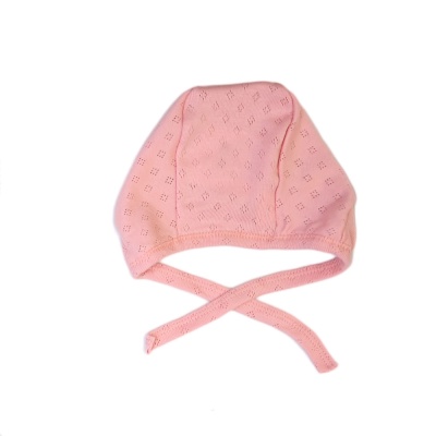 Чепчик Ажурная рибана Чуди Кидс 129124 пудра 02