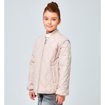 Куртка демисезонная для девочки 7 Одёжек G1006B бежевая 5