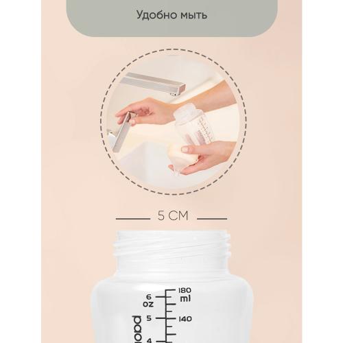 Пластиковая бутылочка для кормления Zephyr 240 мл Paomma PB214 фото 4