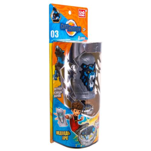 Волчок Спинфайтеры с пусковым механизмом Медведь Арс Gulliver Toys TL0903 фото 4