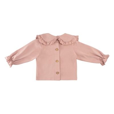 Блузка с воротником Mimilav пудровый 02