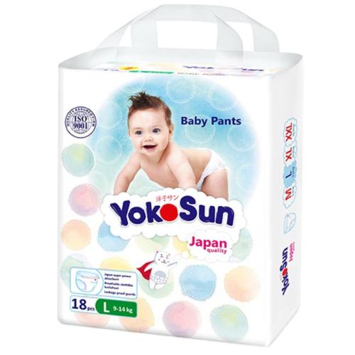 Подгузники-Трусики YokoSun L (9-14 кг) 18 шт 