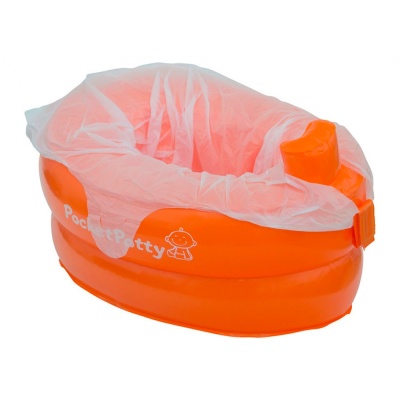 Надувной дорожный горшок PocketPotty со сменными пакетами Roxy Kids PP-3102R 1