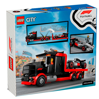 Конструктор Lego City 60493 Грузовик F1 м гоночный автомобиль 5