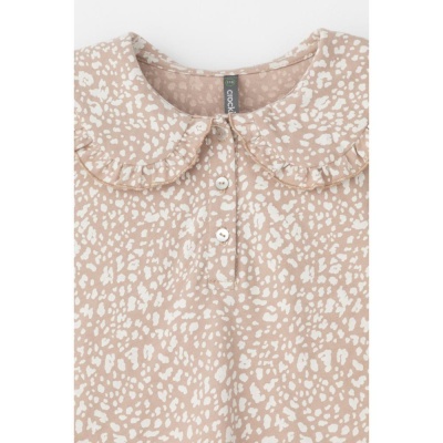 Блузка Леопард Crockid КР 302562 тёмно-бежевый 02