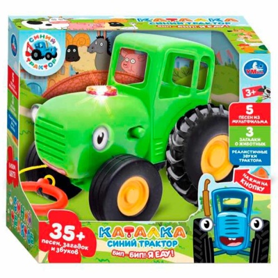 Каталка музыкальная 35 песен и загадок Синий Трактор Умка