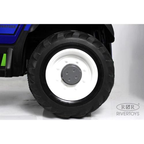 Детский электромобиль RiverToys B222CP синий фото 11