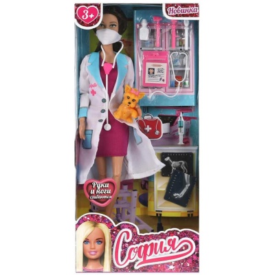 Кукла София-ветеринар 29 см Карапуз 66513-21-S-BB