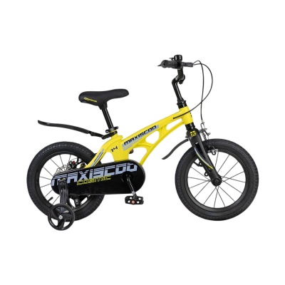 Велосипед детский Maxiscoo Cosmic Стандарт Плюс 14 MSC-C1441 жёлтый матовый 01