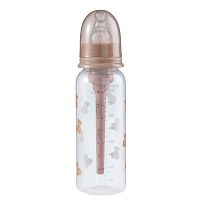 Бутылочка для кормления с силиконовой соской 250 мл Happy Baby 10015 teddy