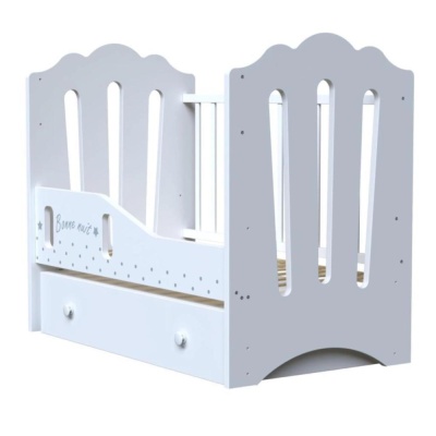 Кровать детская с дополнительным бортиком ВДК Bonne белый 02