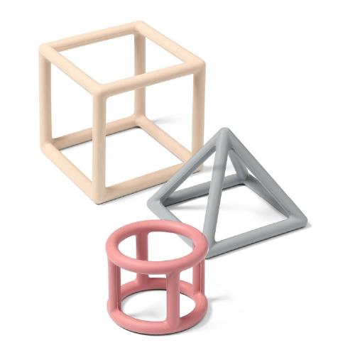 Набор силиконовых прорезывателей Geometric BabyOno 514