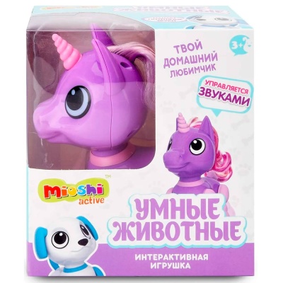 Интерактивная игрушка Умные животные Единорожка Mioshi MAC0601-046 