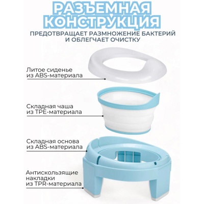 Горшок детский складной BubaGо Tutti v.2 BG 121 большой 3