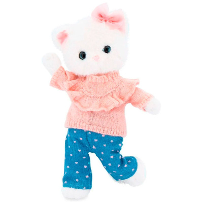 Мягкая игрушка Lucky Sophie Джинсовые сердечки Orange LK01/01 37 см 2