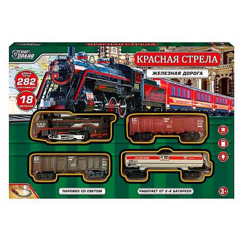 Железная дорога Красная стрела на батарейках Технодрайв 1404B105-R фото 4