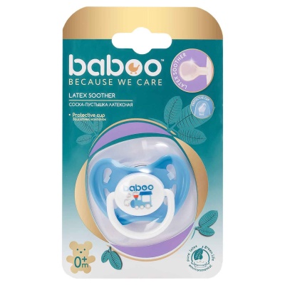 Соска-пустышка Tansport 0мес+ Baboo 5-415 1