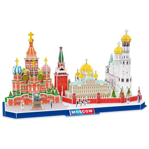 Пазл 3D CityLine Москва 204 детали CubicFun MC266h