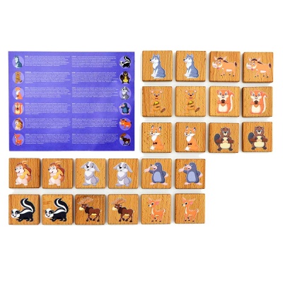 Игра настольная Mega Toys Мемори Лесные животные ПК Лидер 88121