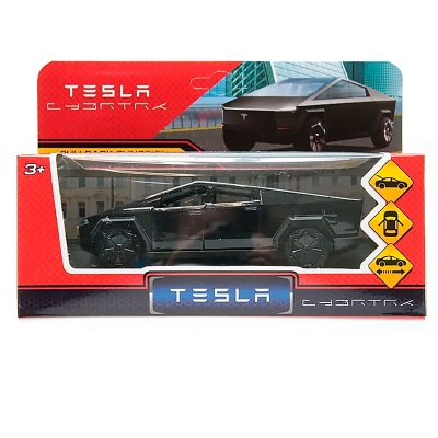 Машина металлическая инерционная Tesla Cybertruck 13.7 см Технопарк CYBERTRCK-12-BK 4