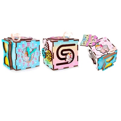 Развивающая игрушка Дорожный бизикубик Единорог Ань-Янь БКФ007