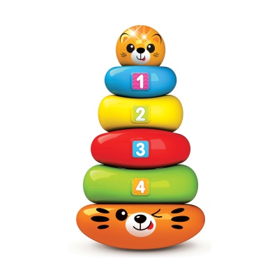 Музыкальная Пирамидка-неваляшка Тигренок Люленьки Азбукварик