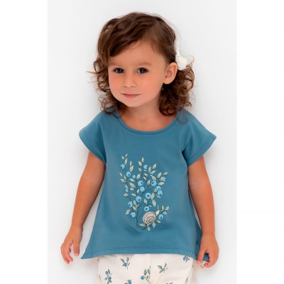 Рубашка туника для девочки Crockid КР 302319 капитанский синий к561 2