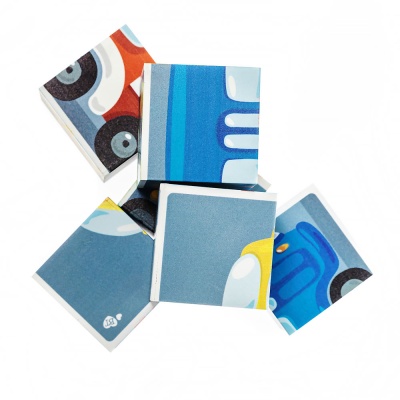 Кубики Городской транспорт 6 штук Baby Toys Десятое королевство 03547