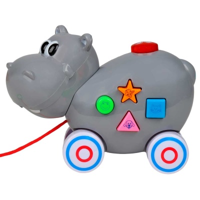 Музыкальная каталка-игрушка Бегемот Smart Baby JB0333543