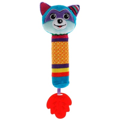 Игрушка-погремушка с пищалкой Енот-затейник Умка RS-RN5