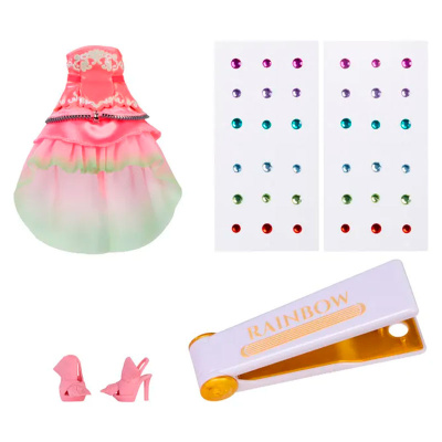 Кукла Rainbow High Dazzling Аделин MGA 70778 розовая