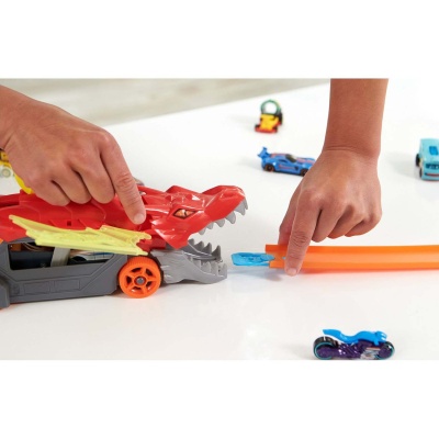 Грузовик Разъяренный дракон с хранилищем для машинок Hot Wheels GTK42 3