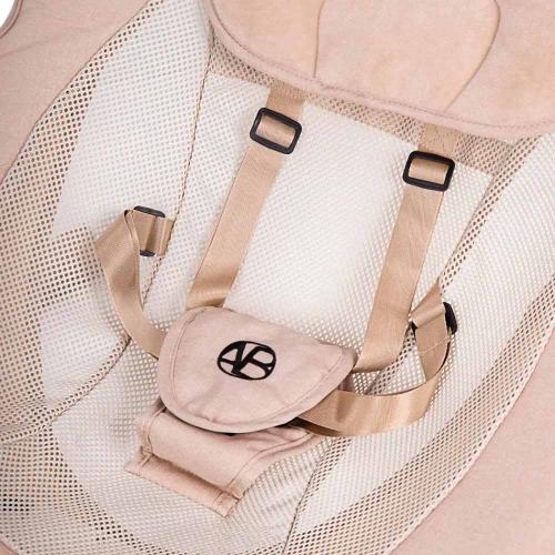 Качели электронные детские Amarobaby Teddy swing бежевые фото 5