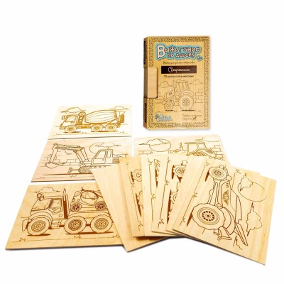 Набор досок для выжигания и росписи 10 шт Спецтехника Десятое Королевство 04162 5